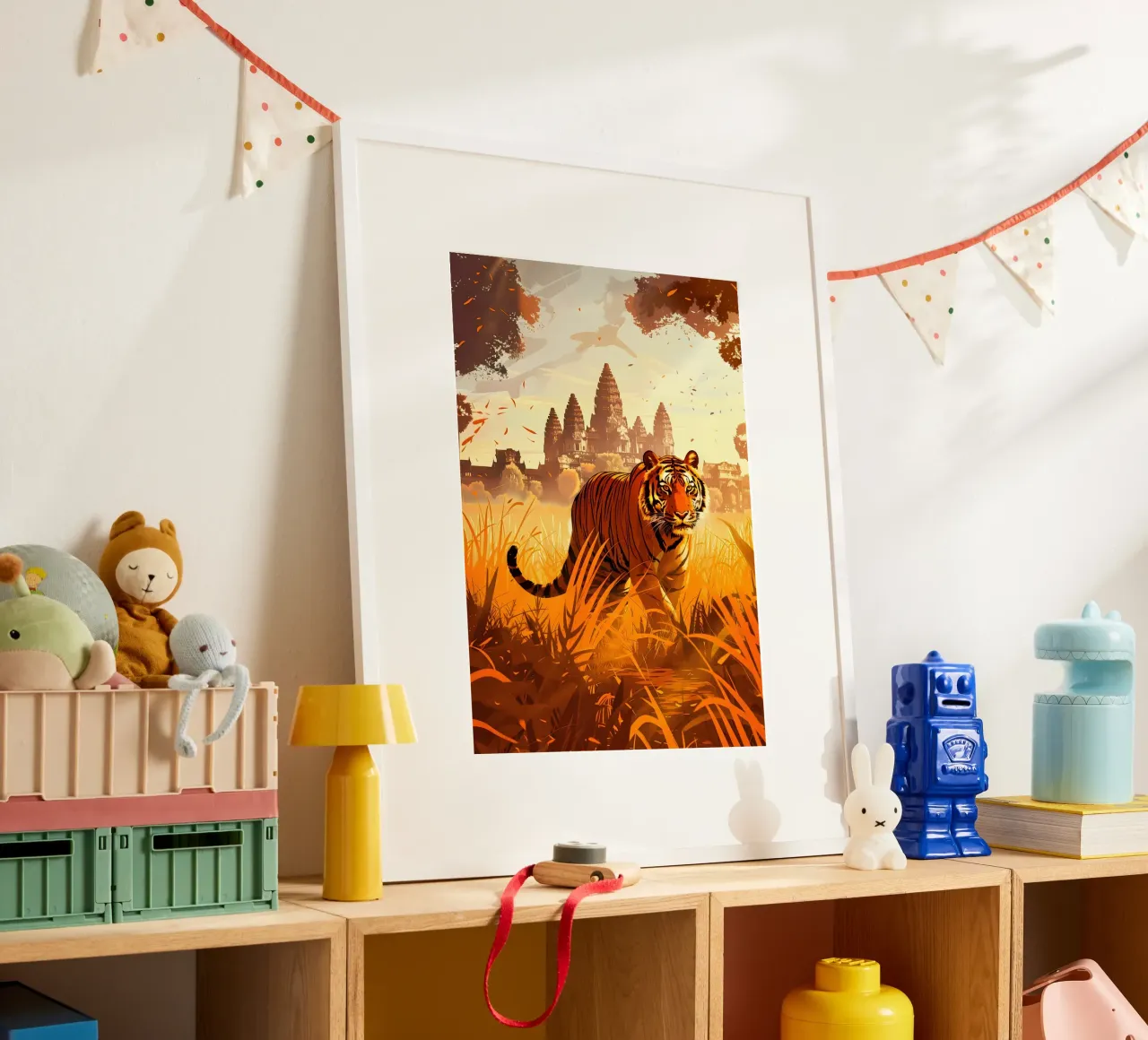 Tigre Angkor Wat arte mistica e fantasy poster da WILD ART