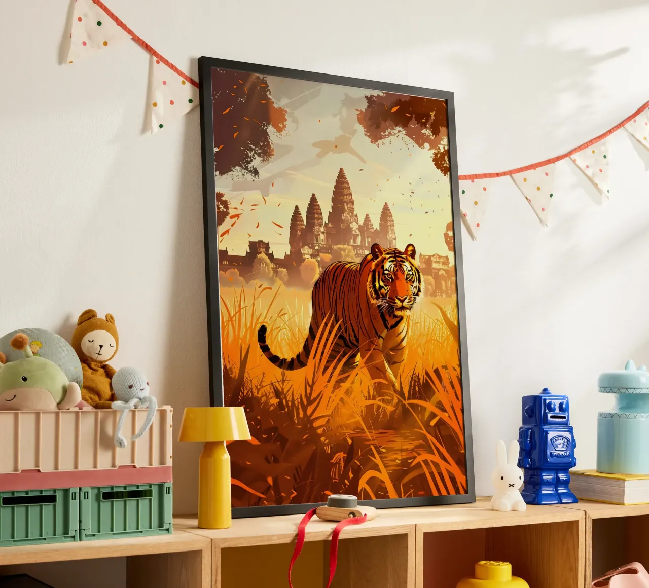 Tigre Angkor Wat arte mistica e fantasy poster da WILD ART