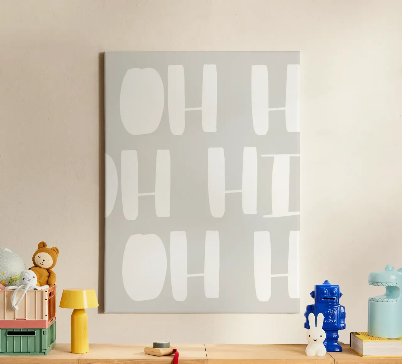 Oh Hoi canvas met Baklijst van PurePeachStudio