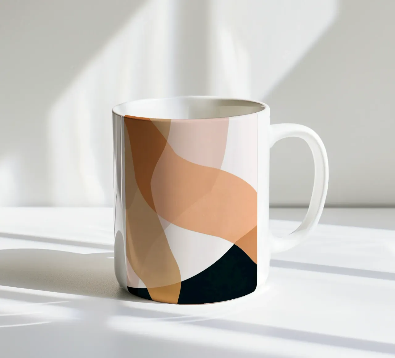 Astratto boho tazza in ceramica da Robert W Wakefield