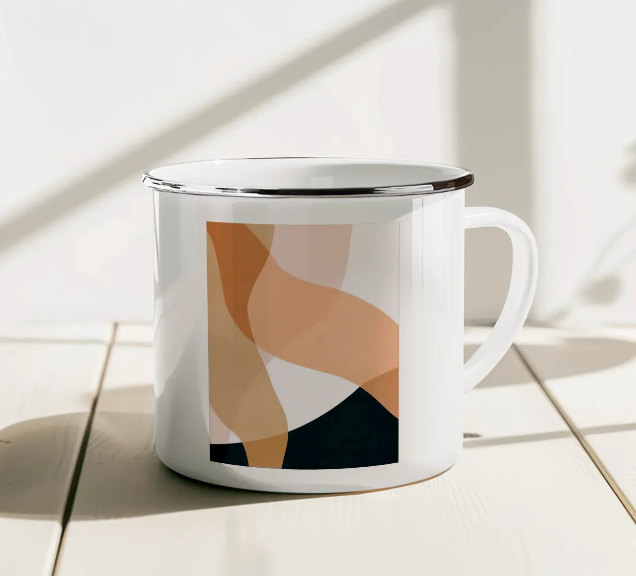 Astratto boho tazza in smalto da Robert W Wakefield