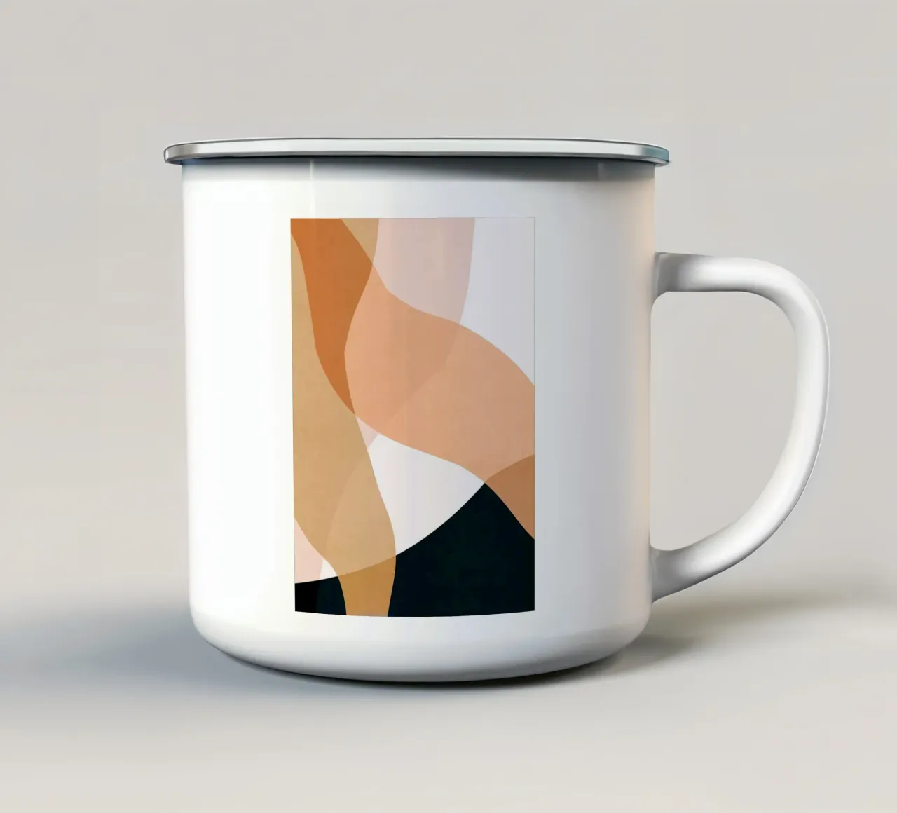 Astratto boho tazza in smalto da Robert W Wakefield
