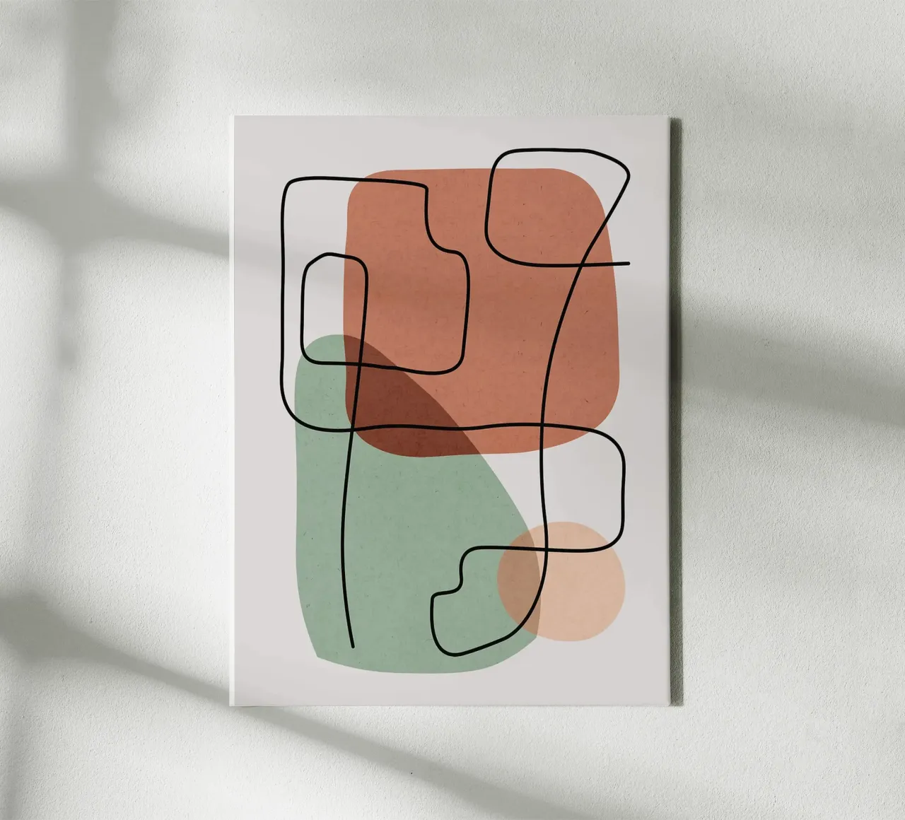 Abstract and harmonic canvas with Floater frame by Robert W Wakefield