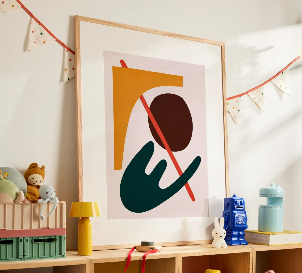 Figure astratte poster da Robert W Wakefield