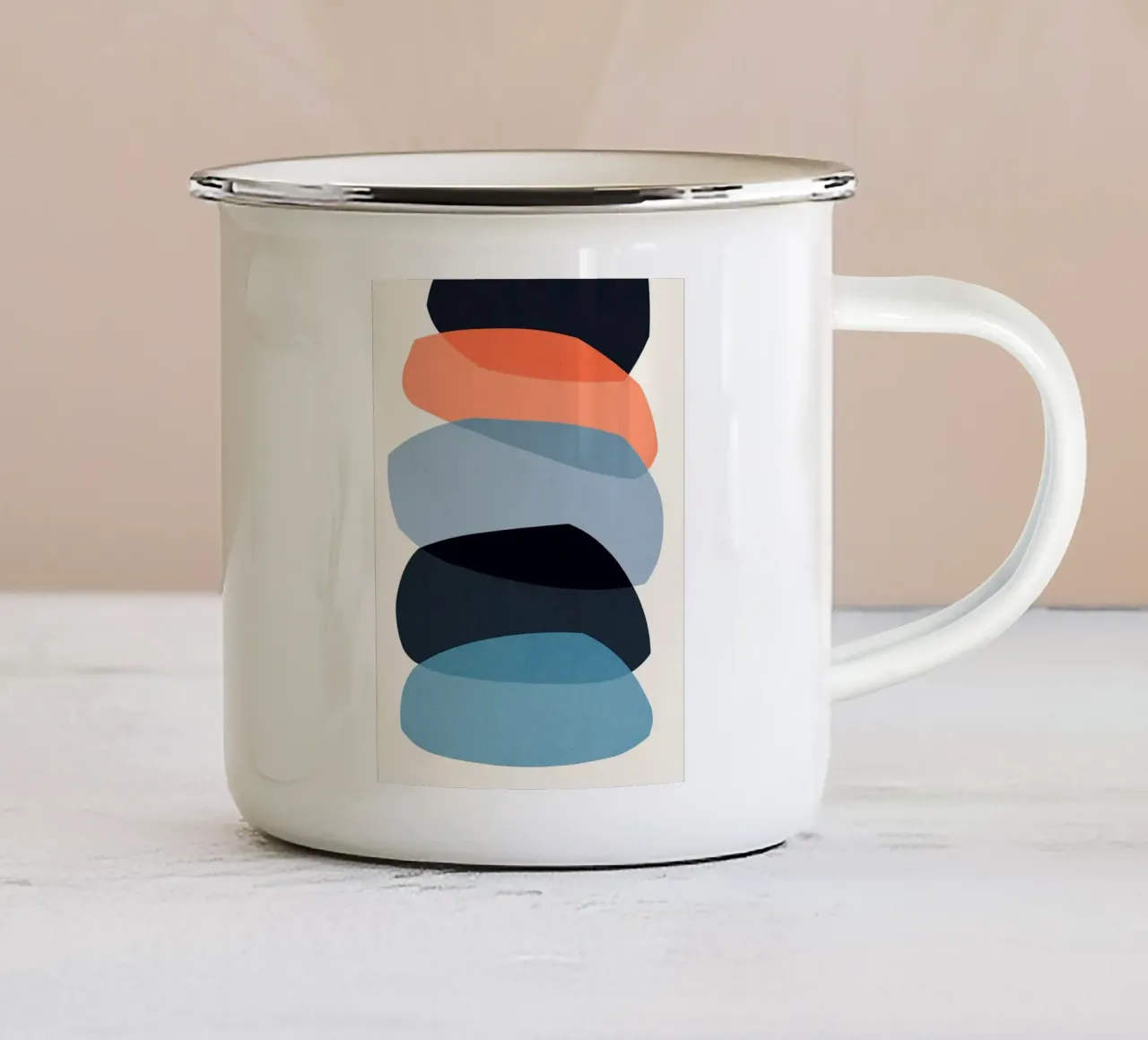Armonia astratta tazza in smalto da Robert W Wakefield