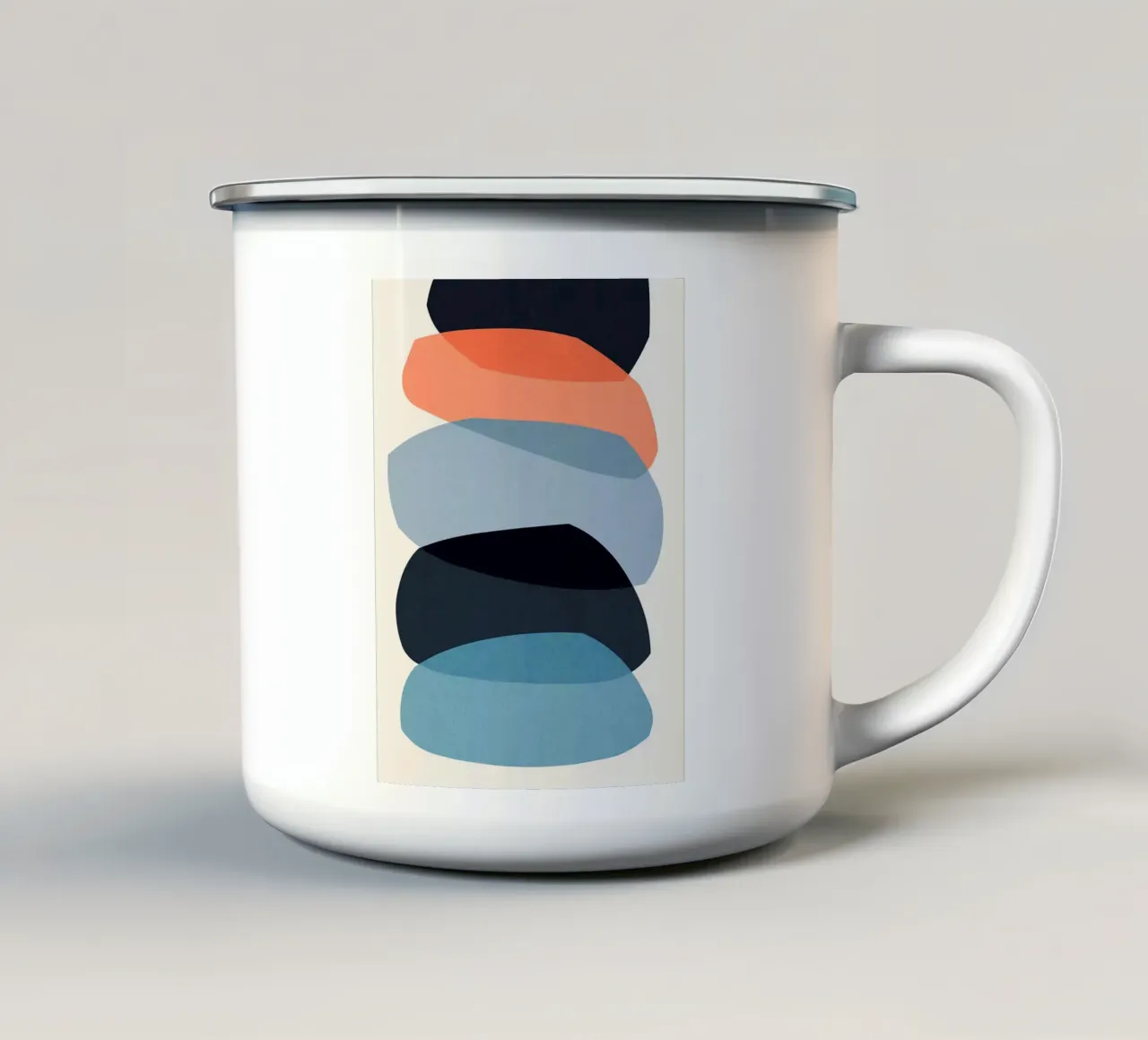 Armonia astratta tazza in smalto da Robert W Wakefield