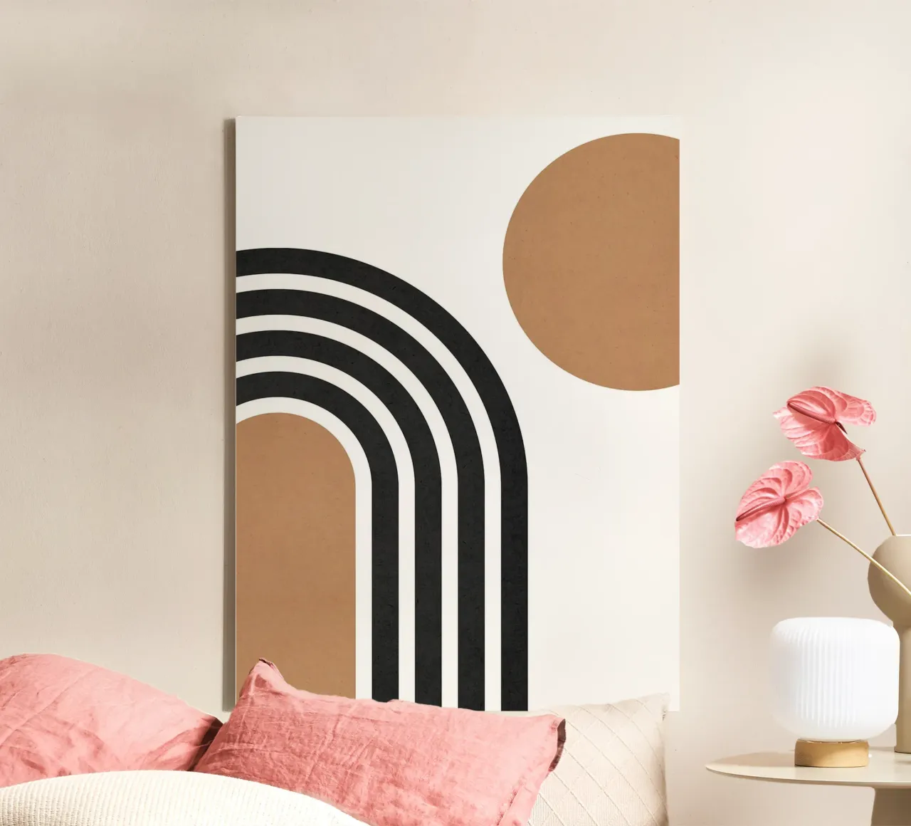 Collagekunst canvas met Baklijst van Robert W Wakefield