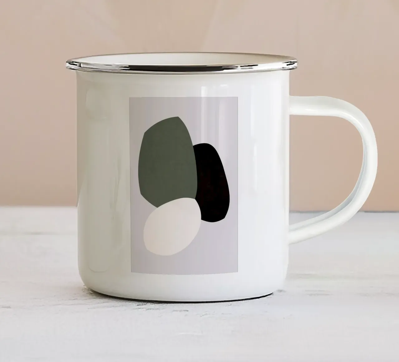 Acquerello minimalista tazza in smalto da Robert W Wakefield