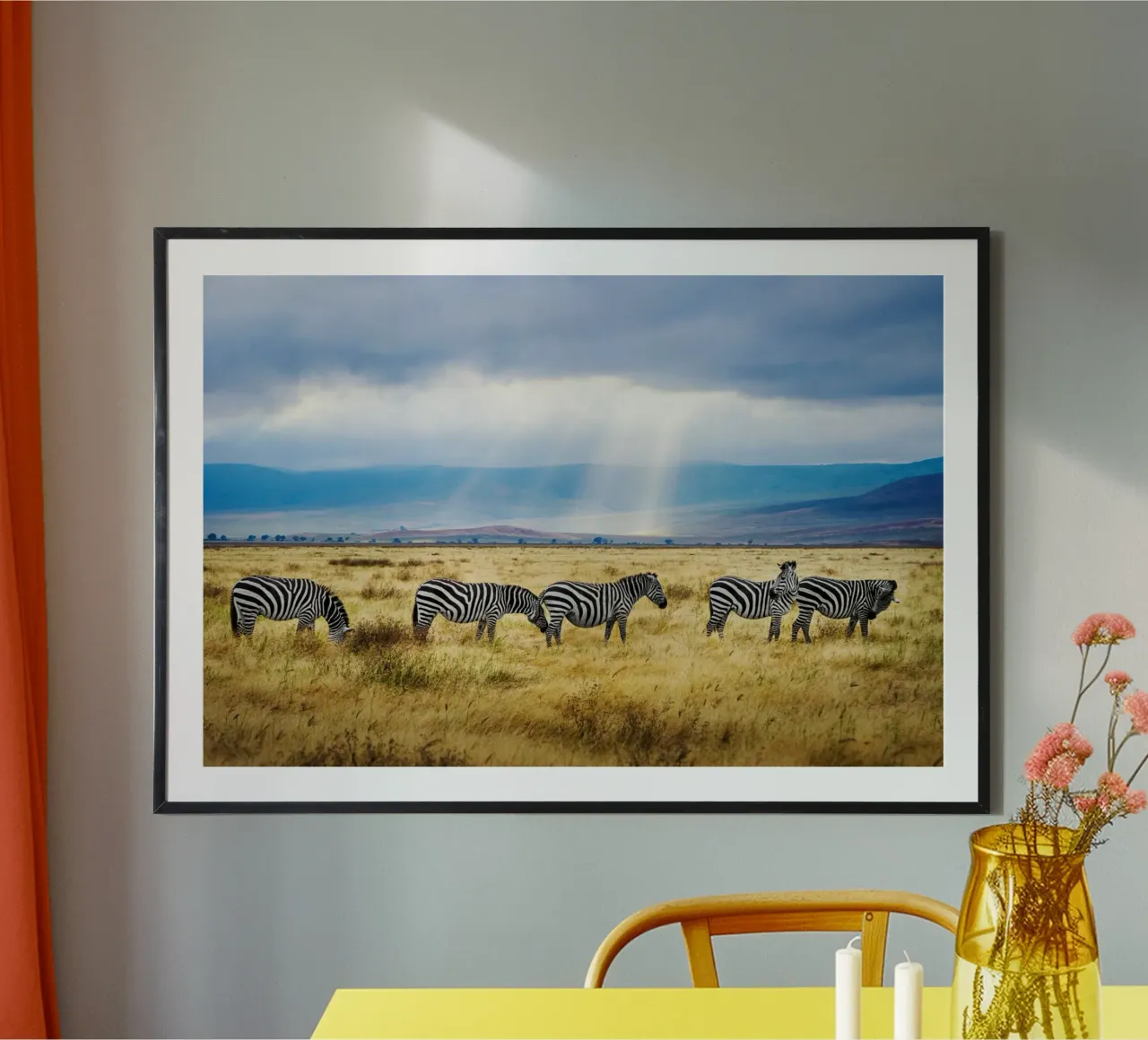 Bellezze a strisce della Savana poster da Nature's Palette
