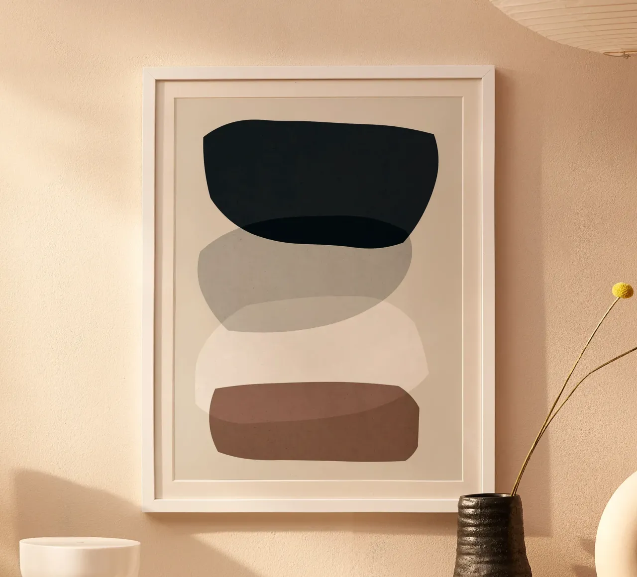 Figure astratte poster con telaio in plastica da ColorShop
