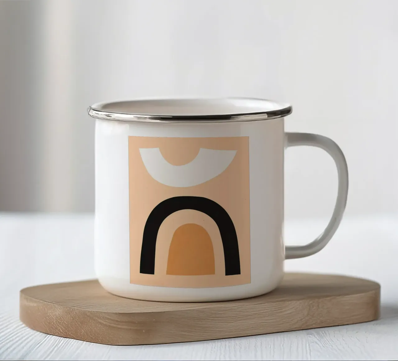 Acquerello minimalista tazza in smalto da ColorShop