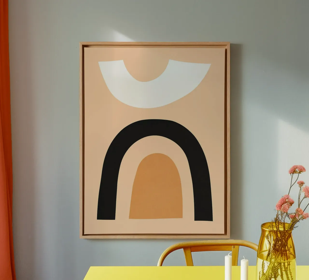 Acquerello minimalista tela con Cornice a cassetta da ColorShop