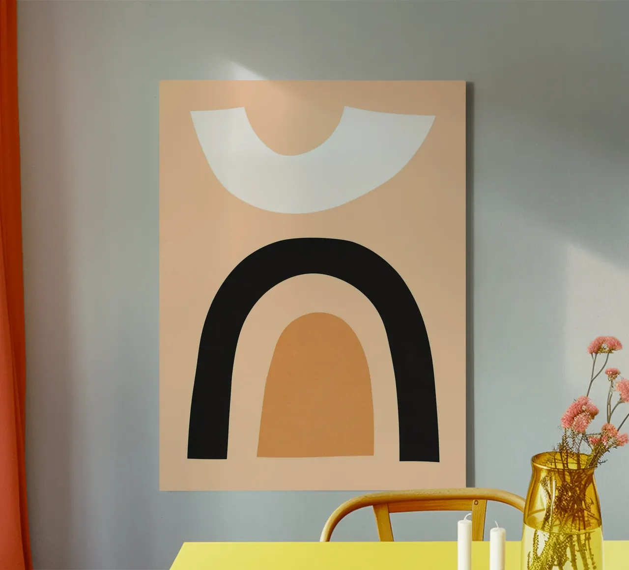 Acquerello minimalista tela con Cornice a cassetta da ColorShop