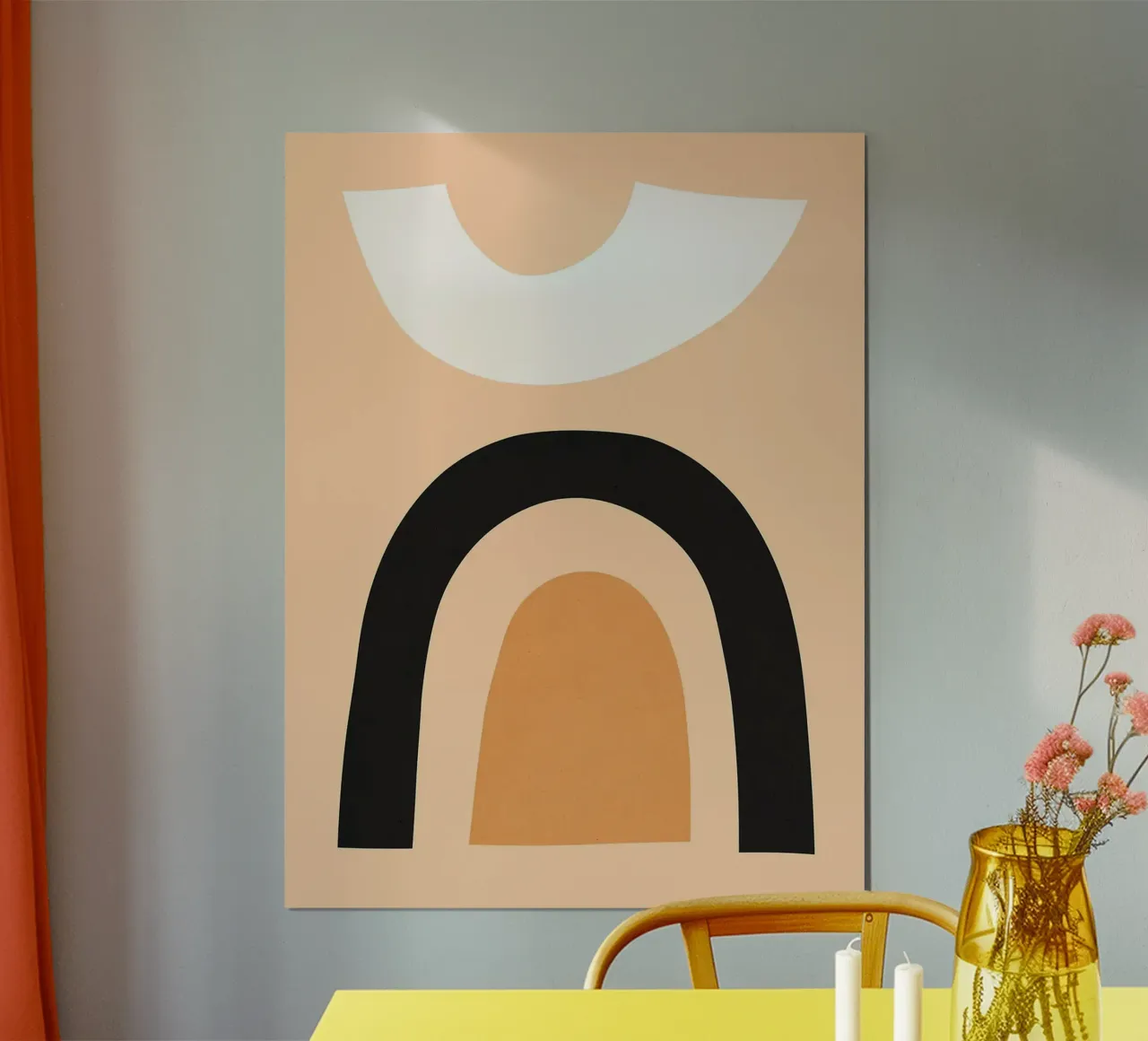 Acquerello minimalista poster con telaio in alluminio da ColorShop