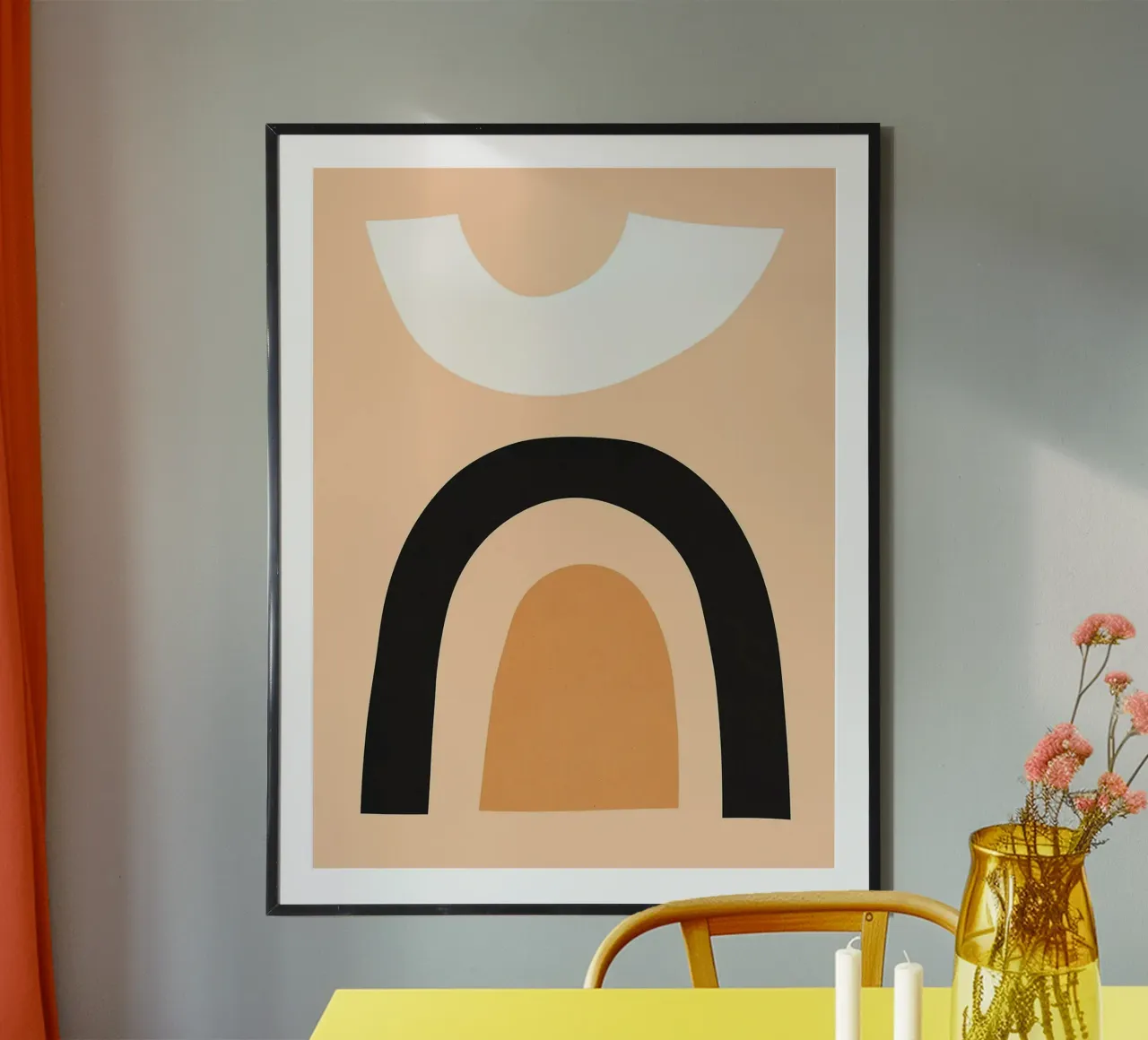 Acquerello minimalista poster con telaio in alluminio da ColorShop