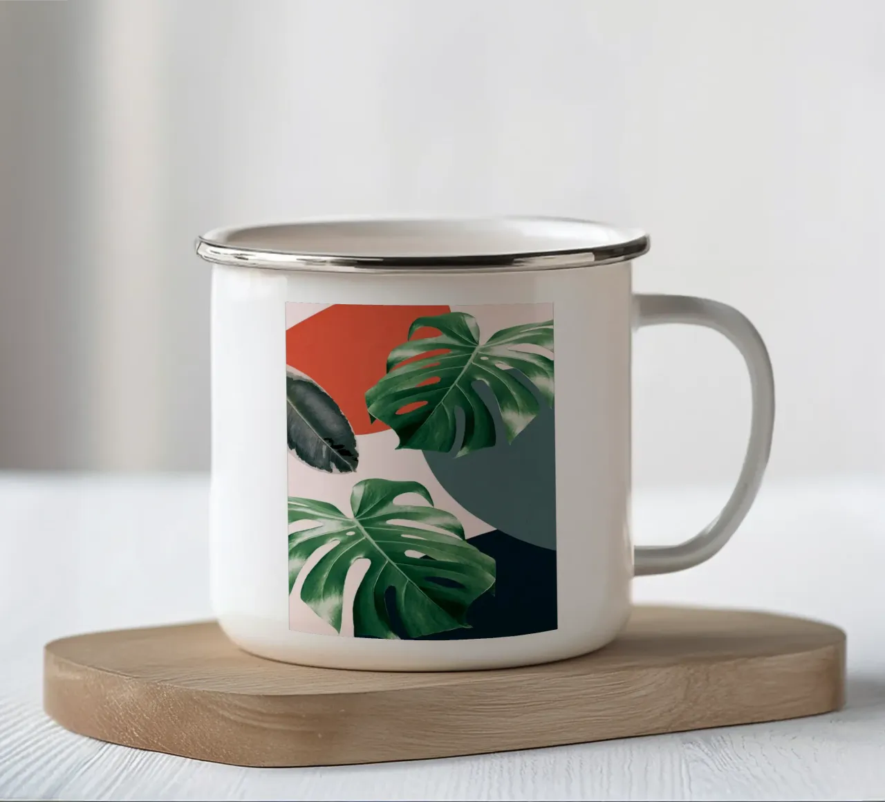 Collage floreale tazza in smalto da ColorShop