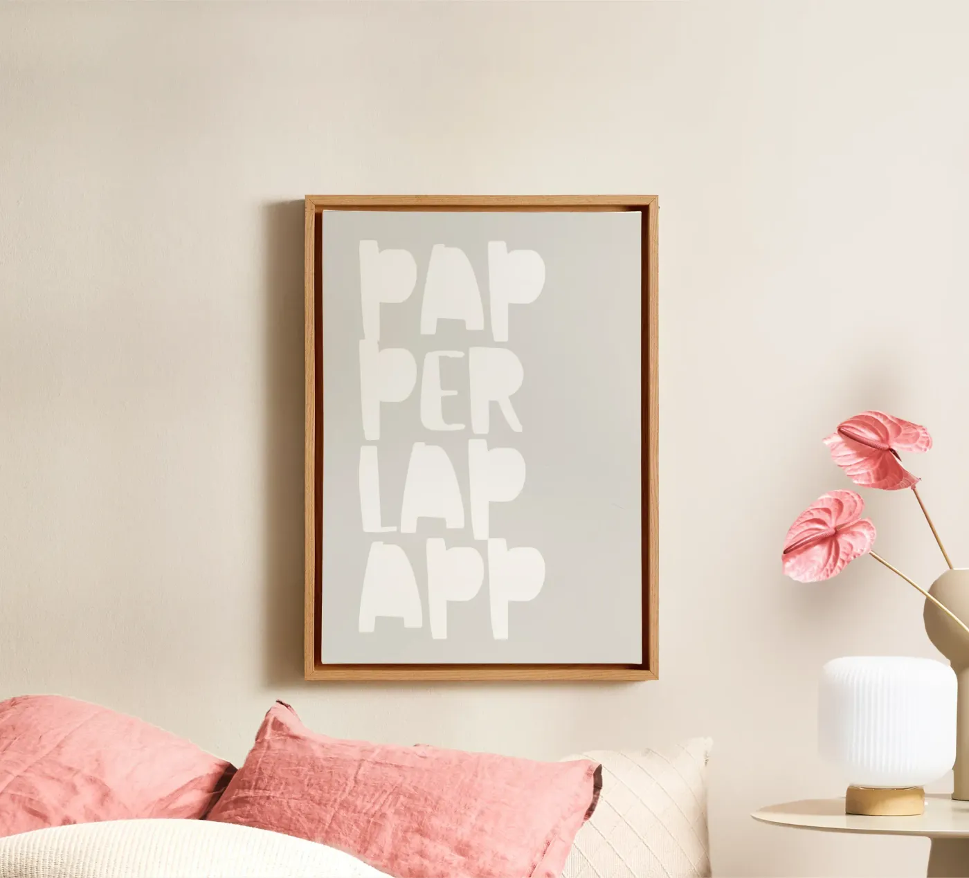 Paperlapapp canvas van PurePeachStudio