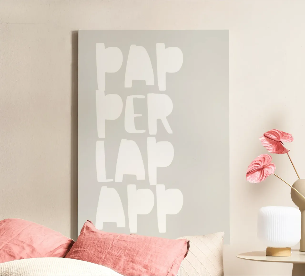 Paperlapapp canvas with Floater frame by PurePeachStudio