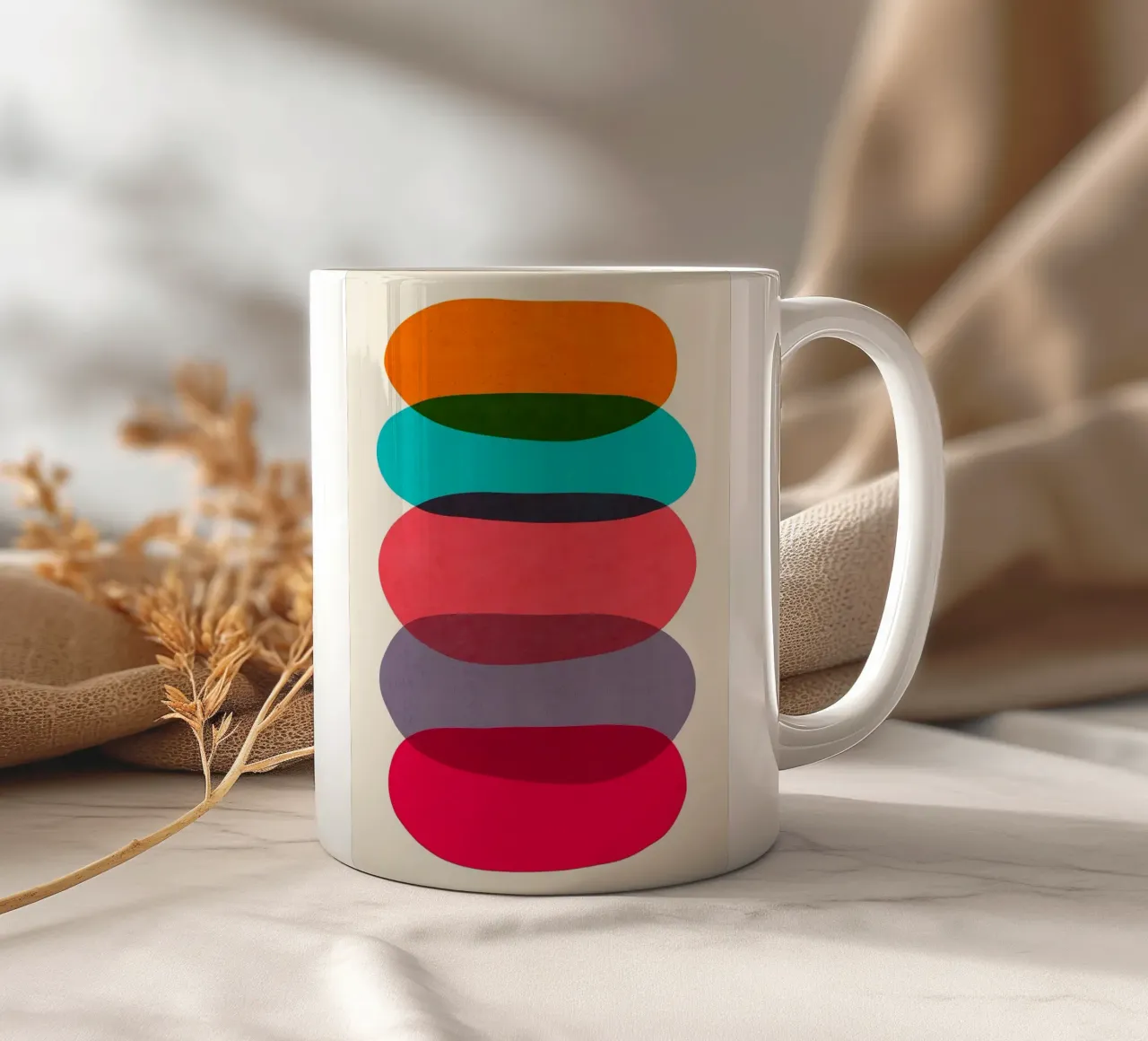 Armonia astratta tazza in ceramica da Rick Thompson