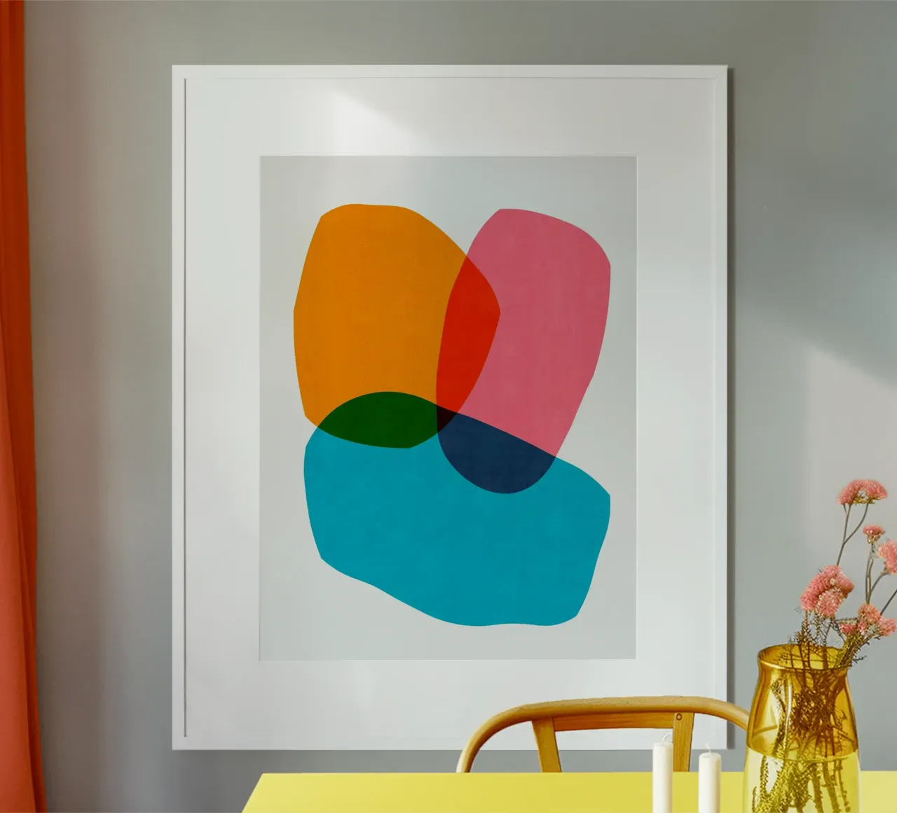 Figure astratte poster con telaio in plastica da Rick Thompson