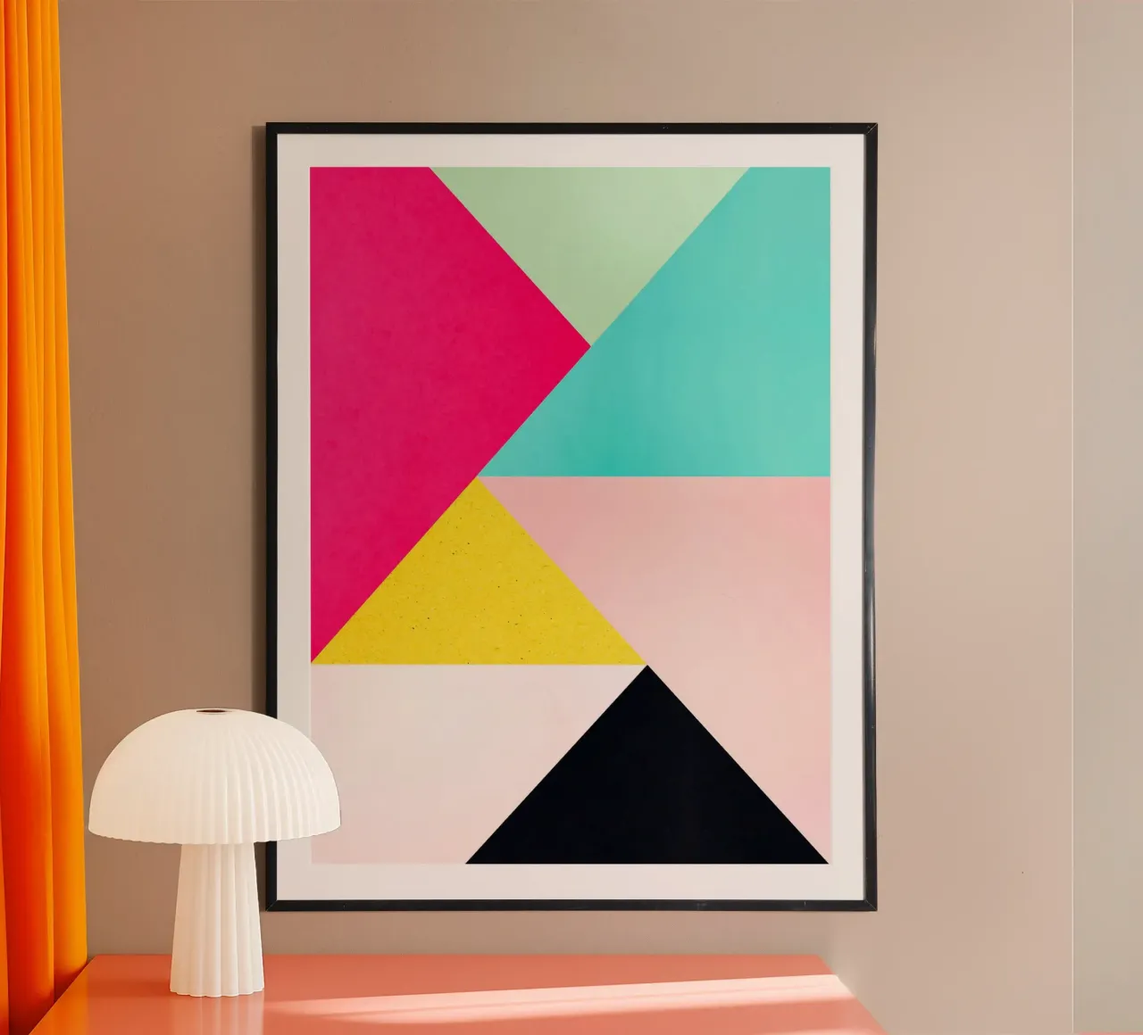 Colorato e astratto poster da Rick Thompson