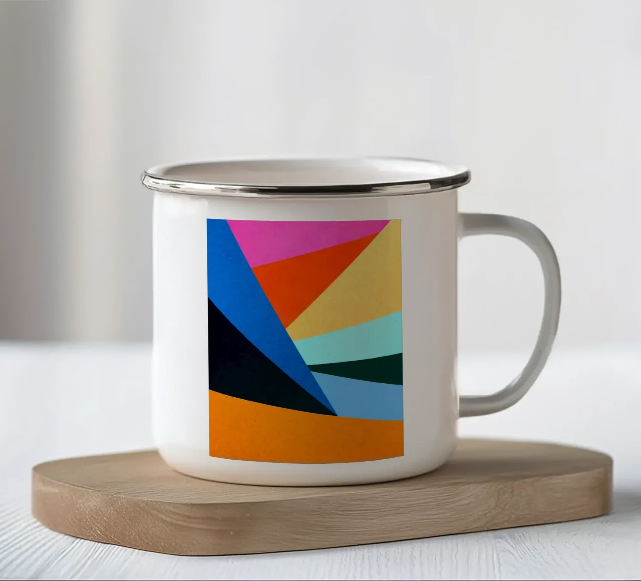 Geometria moderna tazza in smalto da Rick Thompson