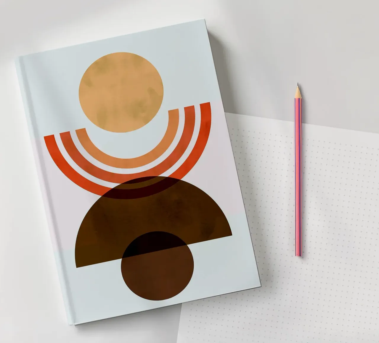 Minimalist lines notebook by Rick Thompson