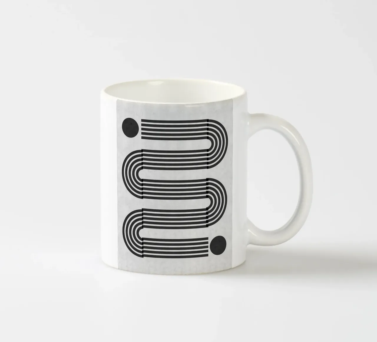 Linee minimaliste tazza in ceramica da Rick Thompson