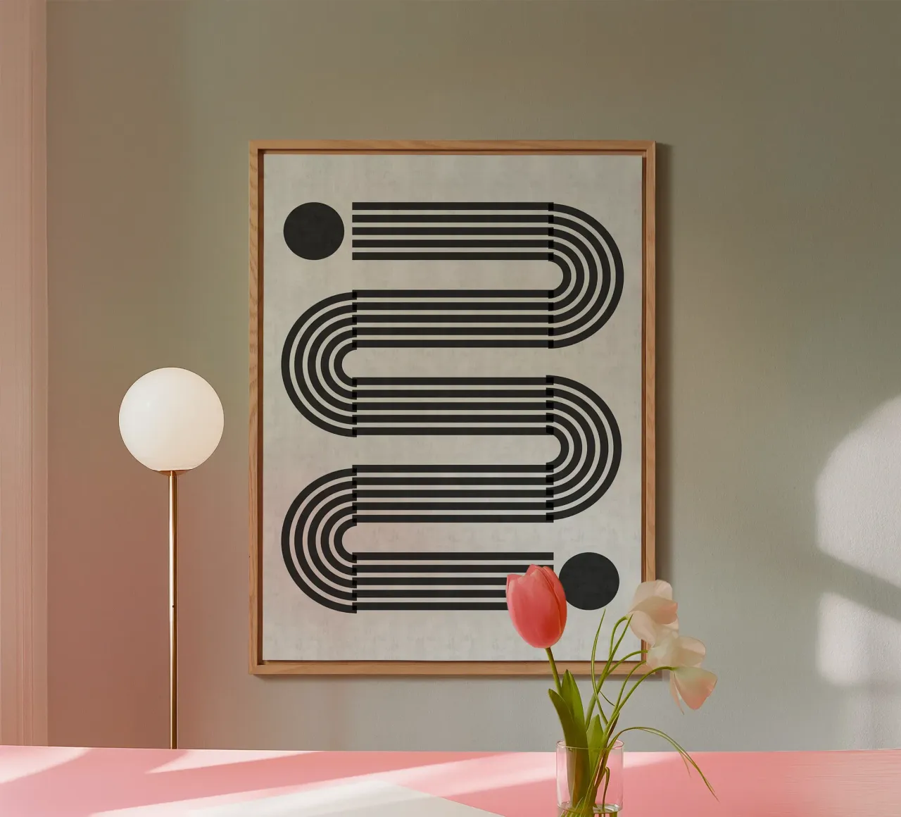 Linee minimaliste alluminio dibond da Rick Thompson