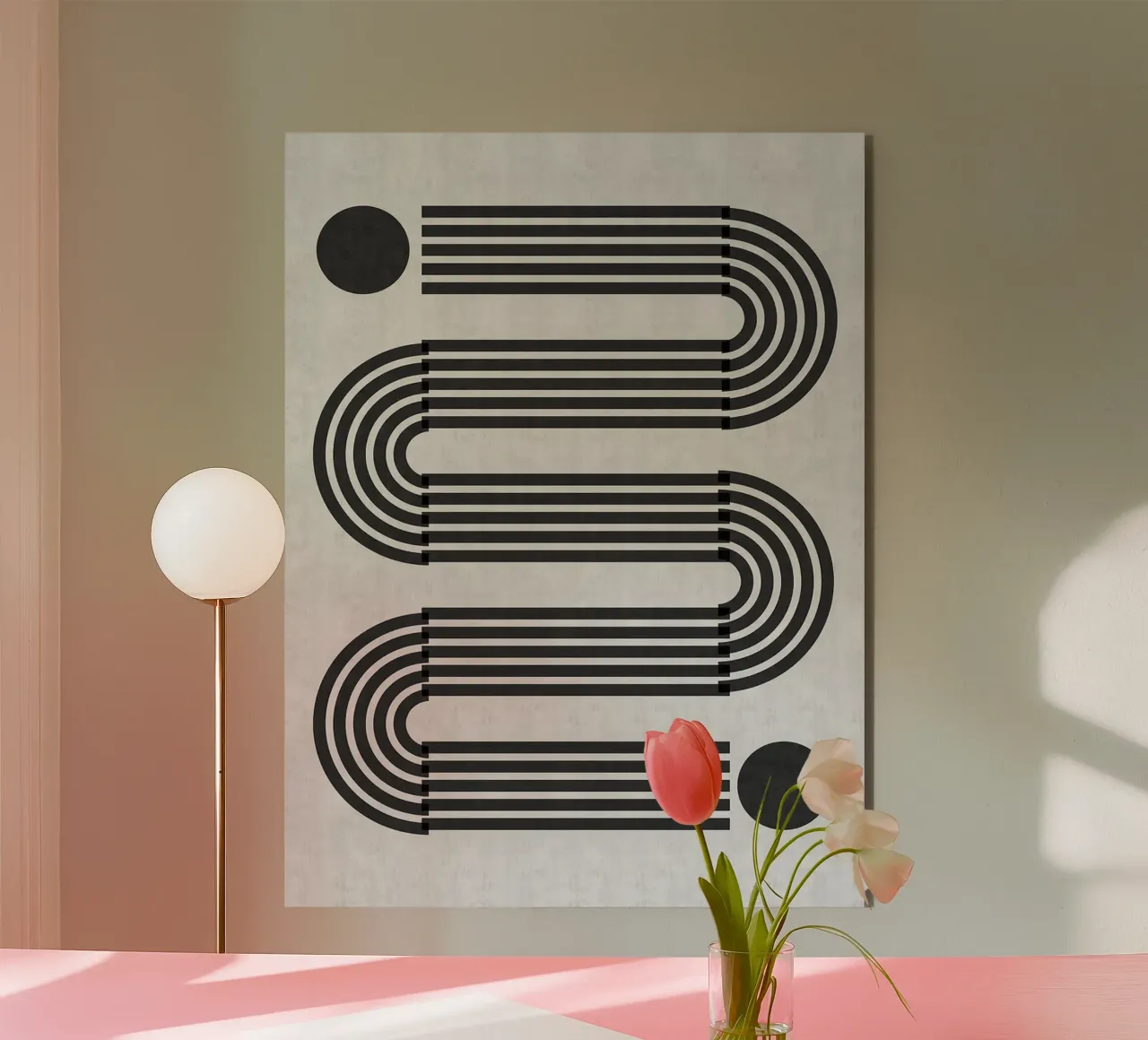 Linee minimaliste alluminio dibond da Rick Thompson