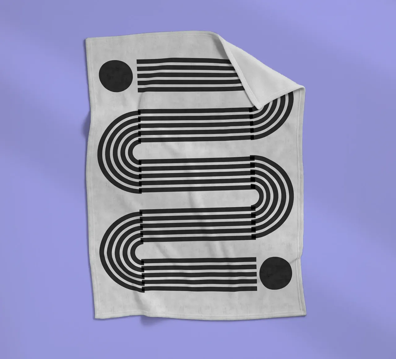 Linee minimaliste coperta in pile da Rick Thompson