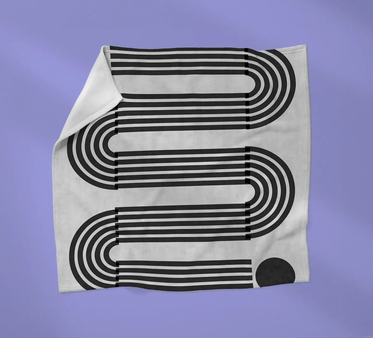 Linee minimaliste coperta in pile da Rick Thompson