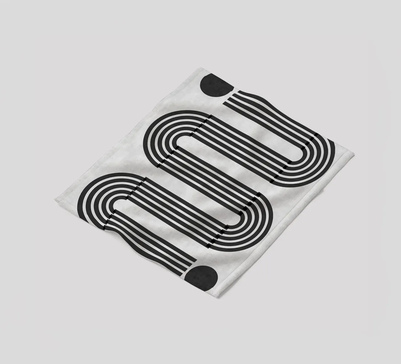 Linee minimaliste coperta in pile da Rick Thompson