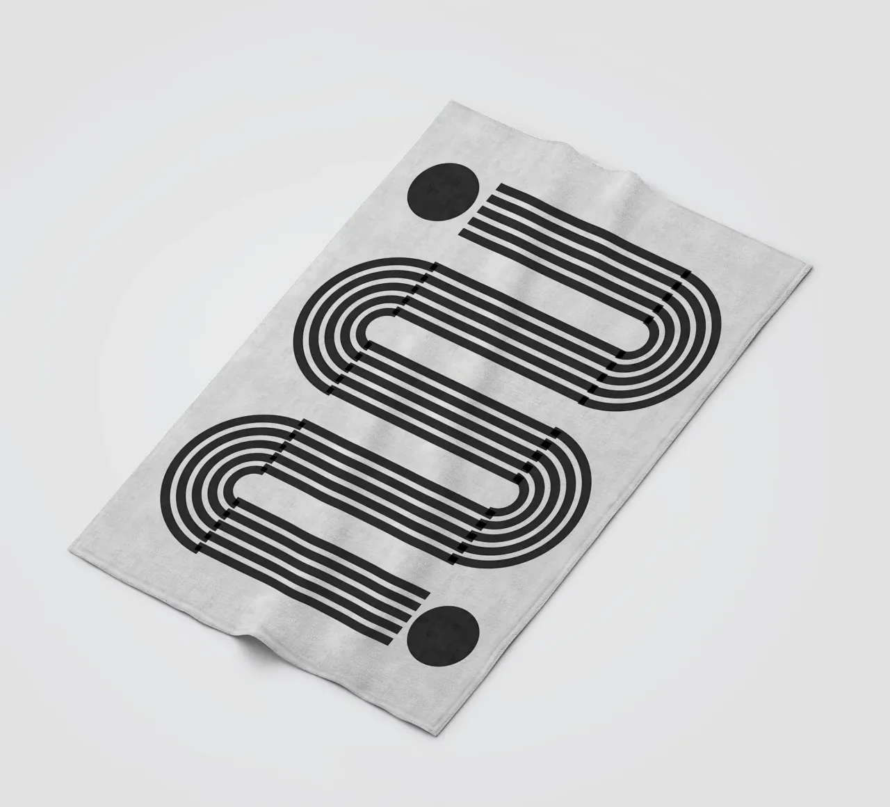 Linee minimaliste coperta in pile da Rick Thompson
