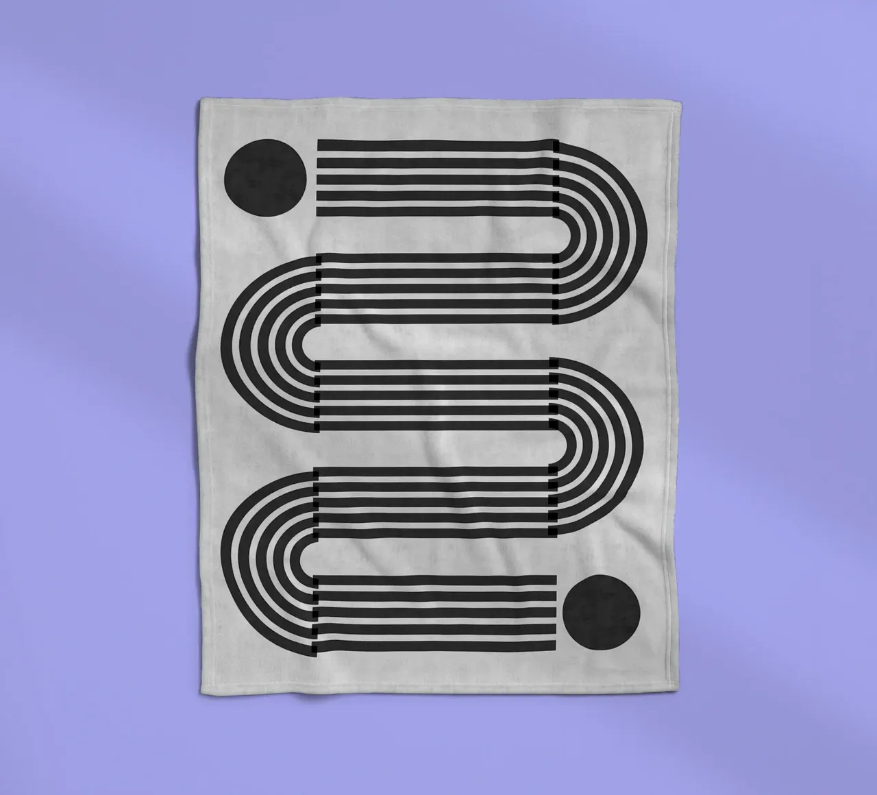Linee minimaliste coperta in pile da Rick Thompson