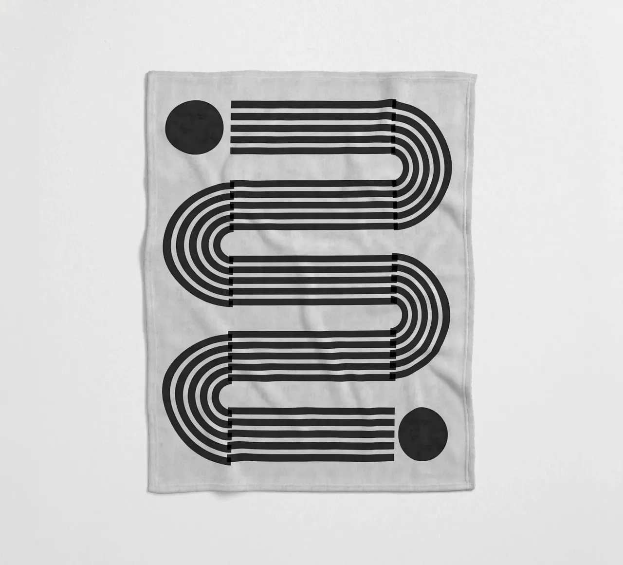 Linee minimaliste coperta in pile da Rick Thompson