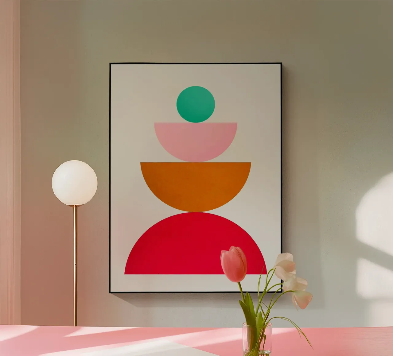 Collage geometrico plexiglass da Rick Thompson