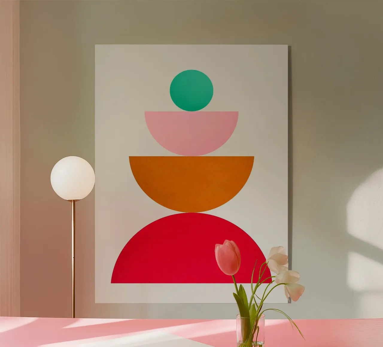 Collage geometrico plexiglass da Rick Thompson