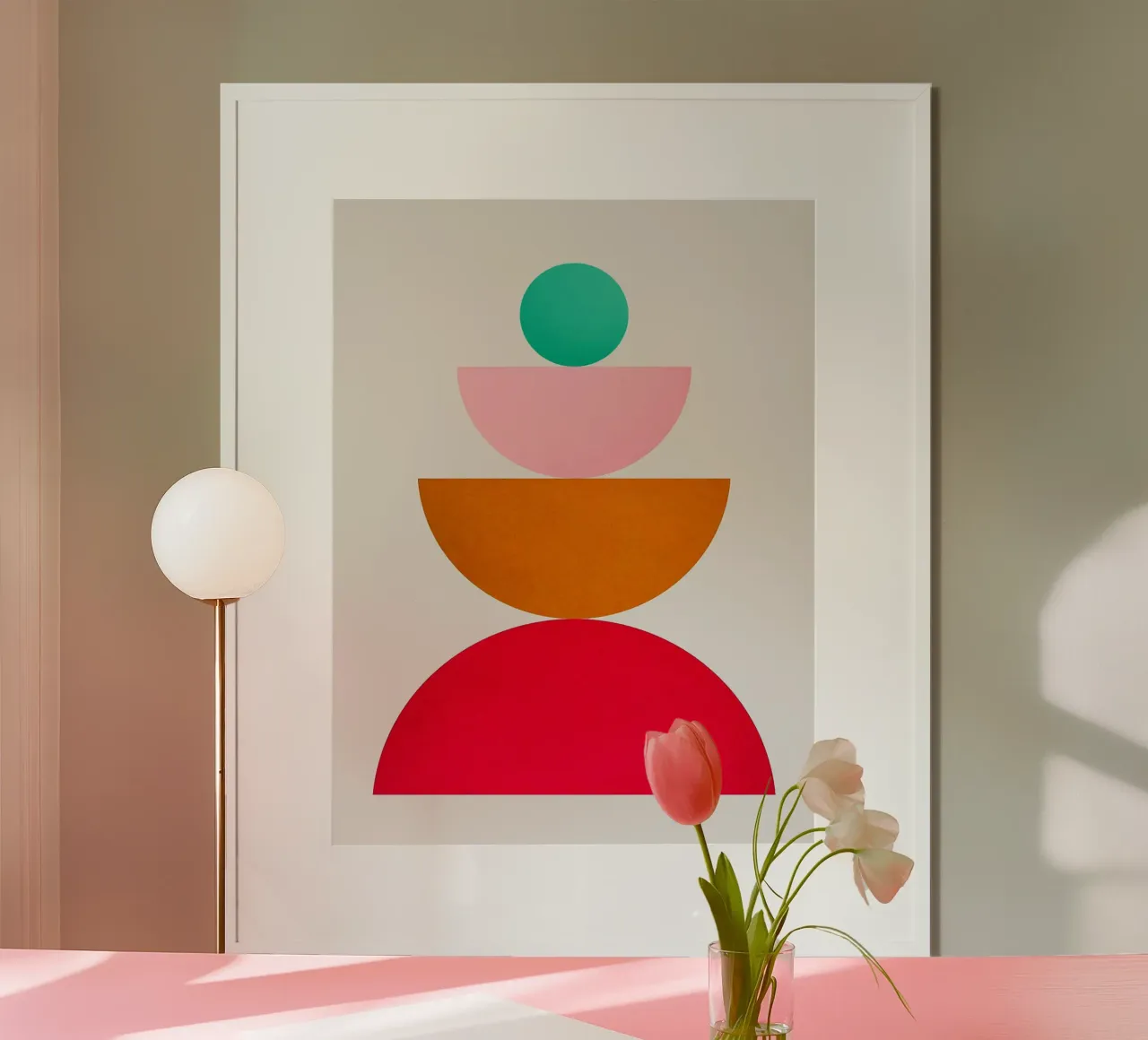 Collage geometrico poster da Rick Thompson