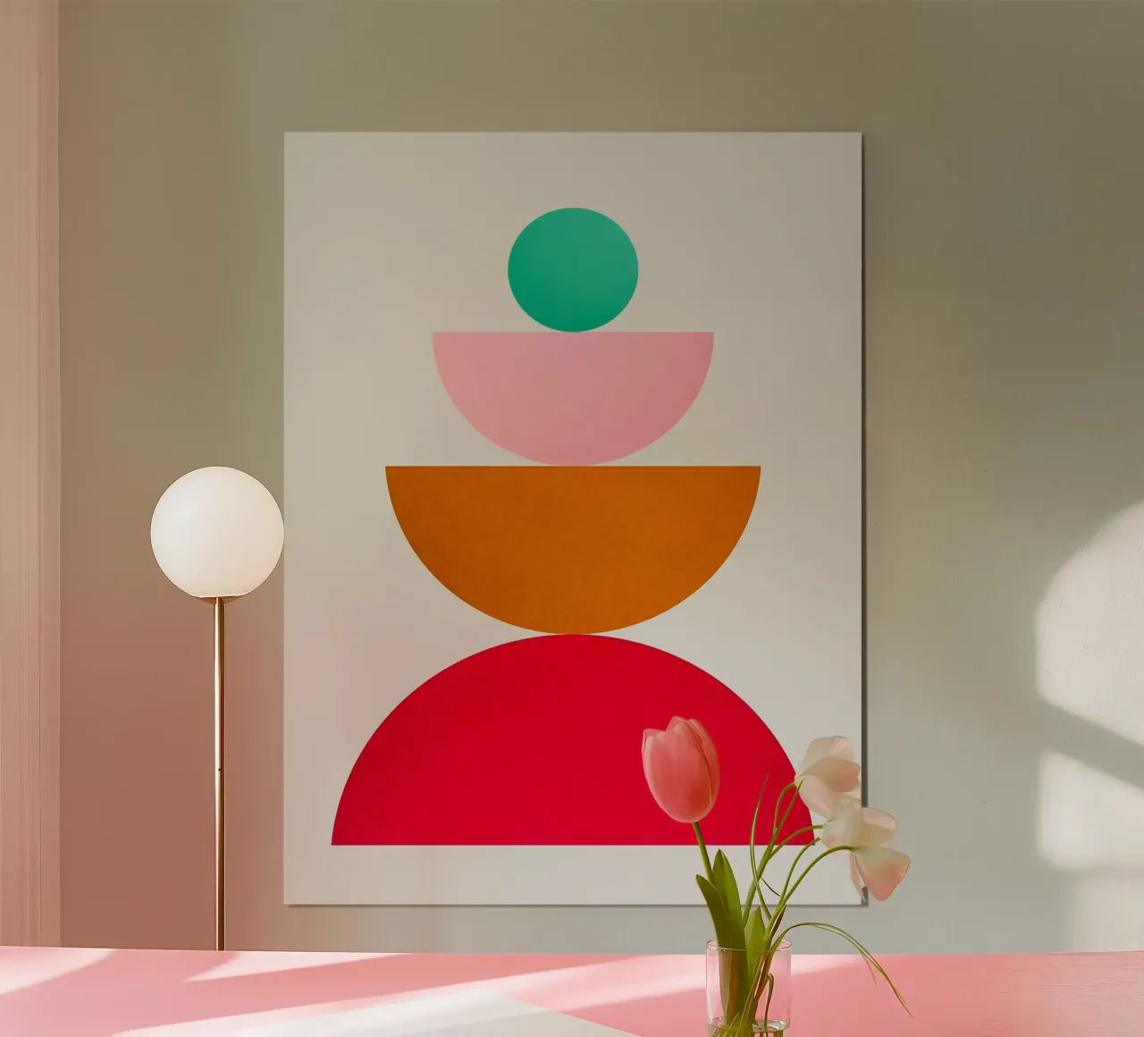 Collage geometrico poster da Rick Thompson