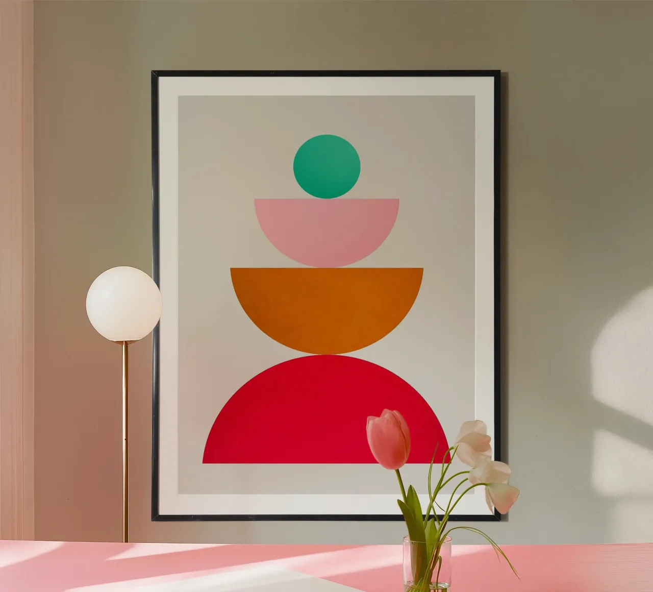 Collage geometrico poster da Rick Thompson
