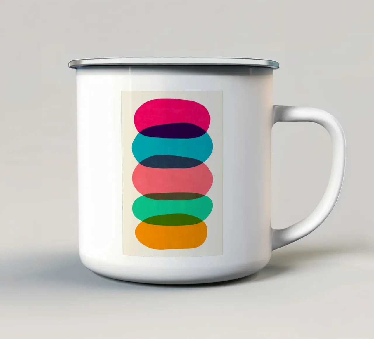 Armonia astratta tazza in smalto da Rick Thompson