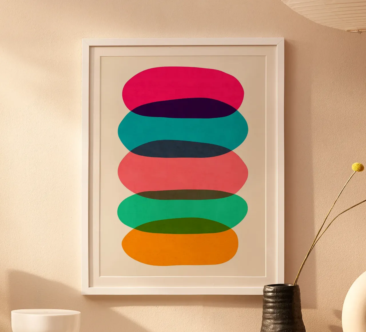 Abstract harmony poster by Rick Thompson
