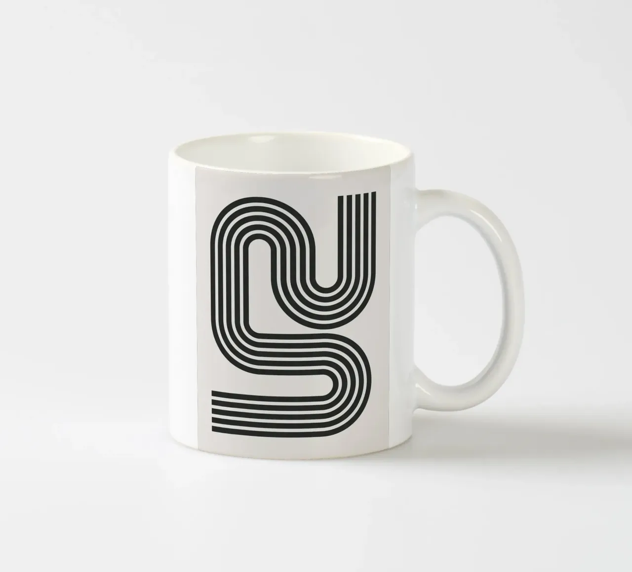Linee minimaliste tazza in ceramica da Rick Thompson