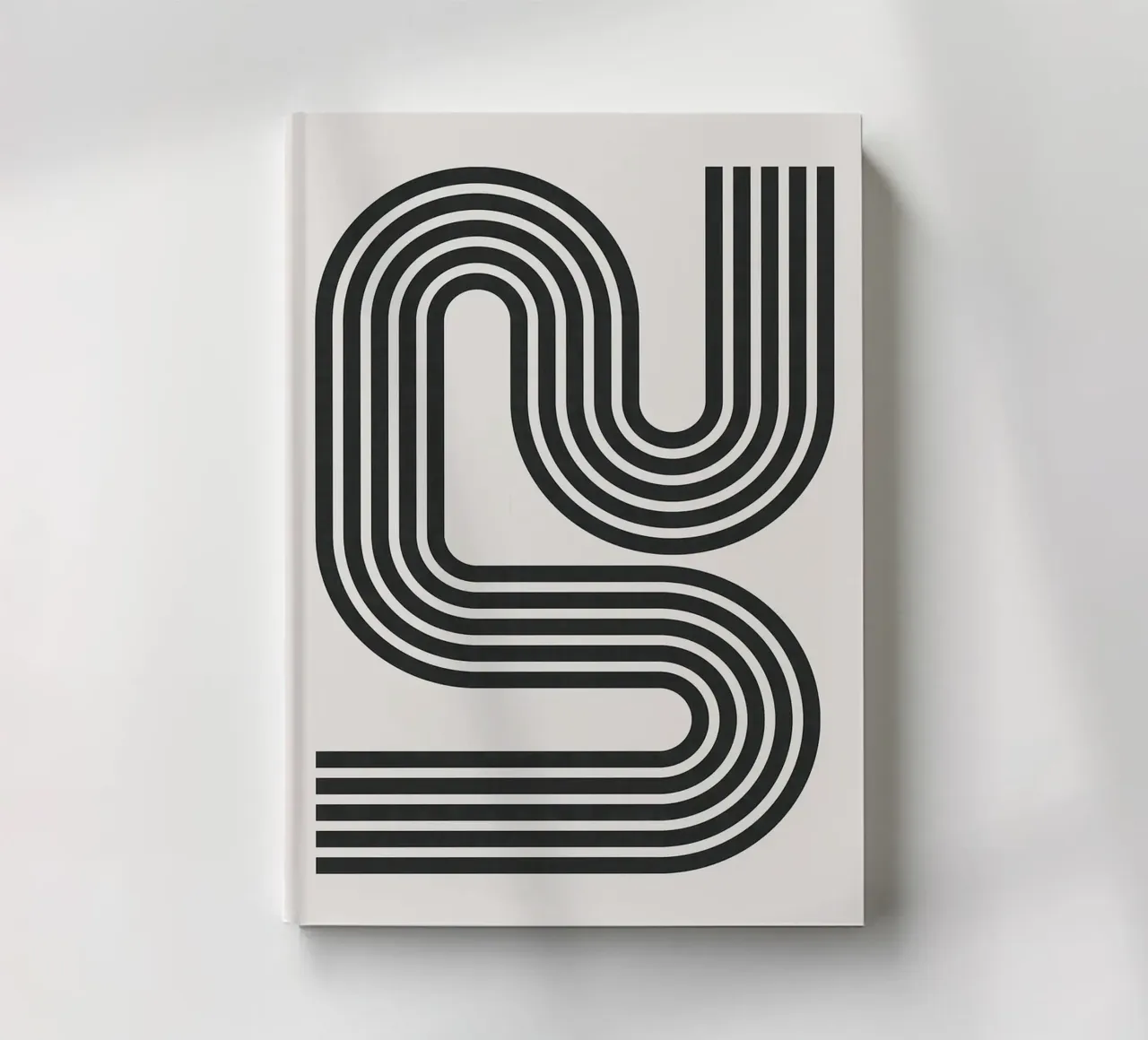 Minimalist lines notebook by Rick Thompson