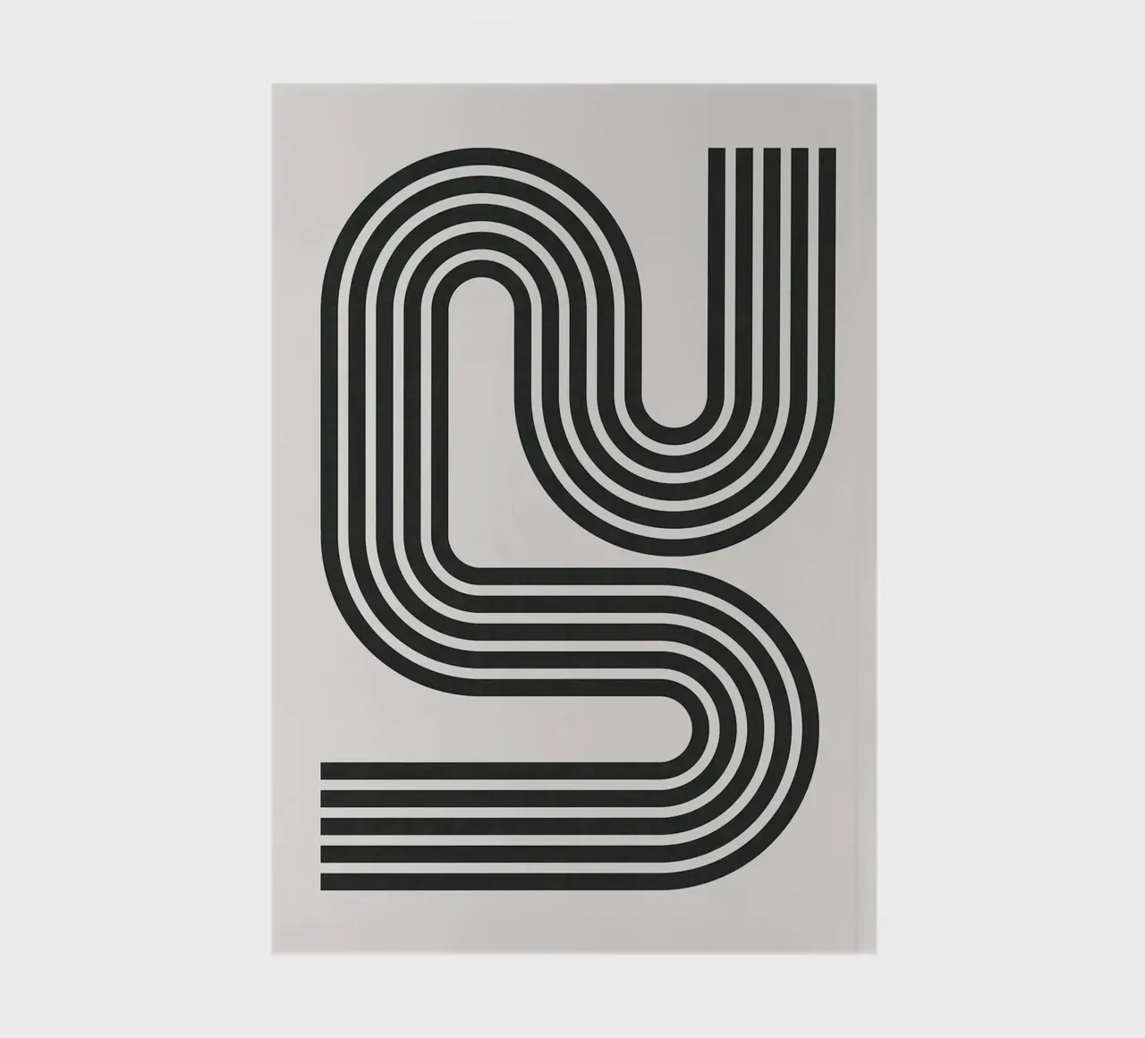 Minimalist lines notebook by Rick Thompson