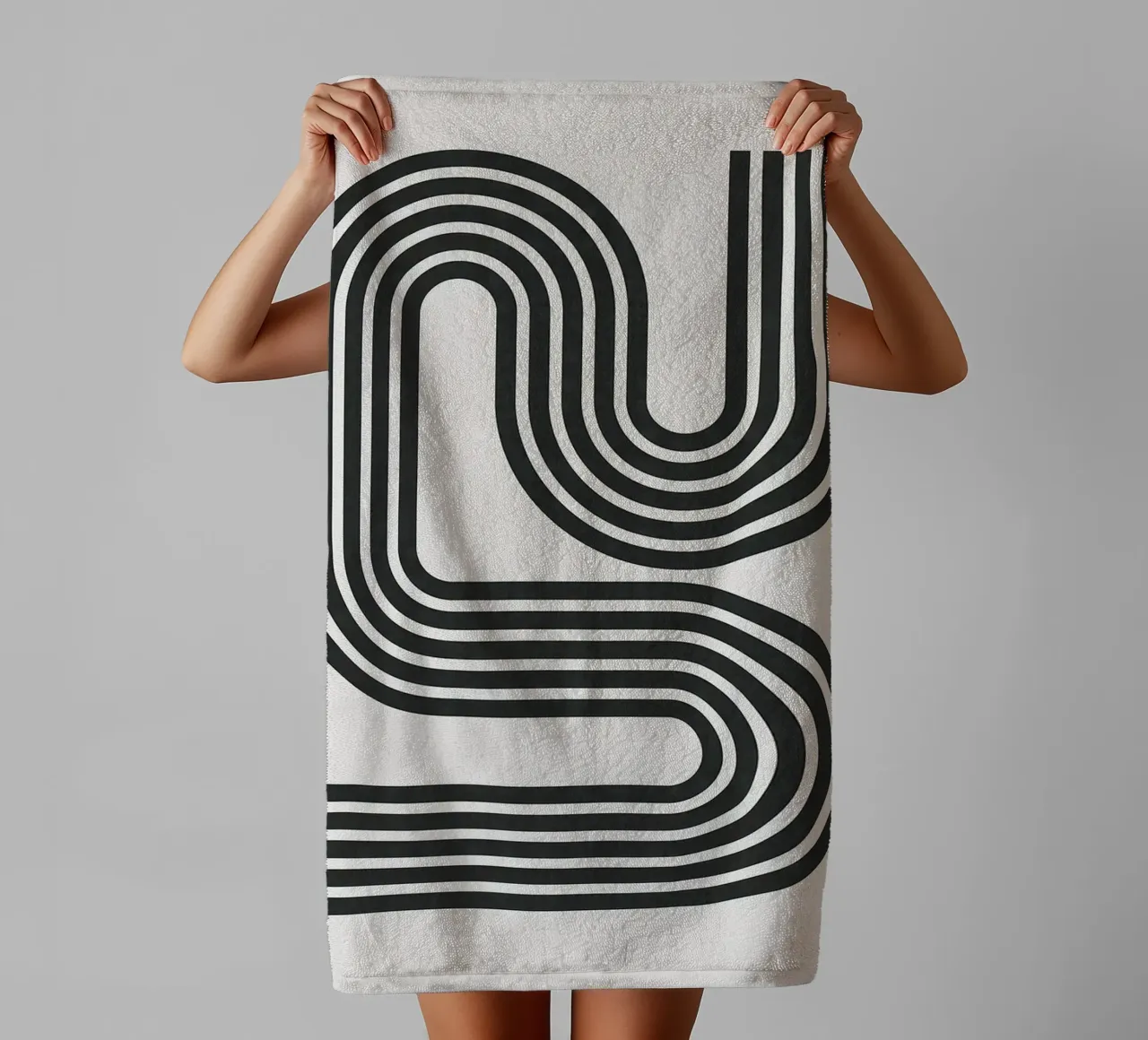 Linee minimaliste asciugamano da bagno da Rick Thompson