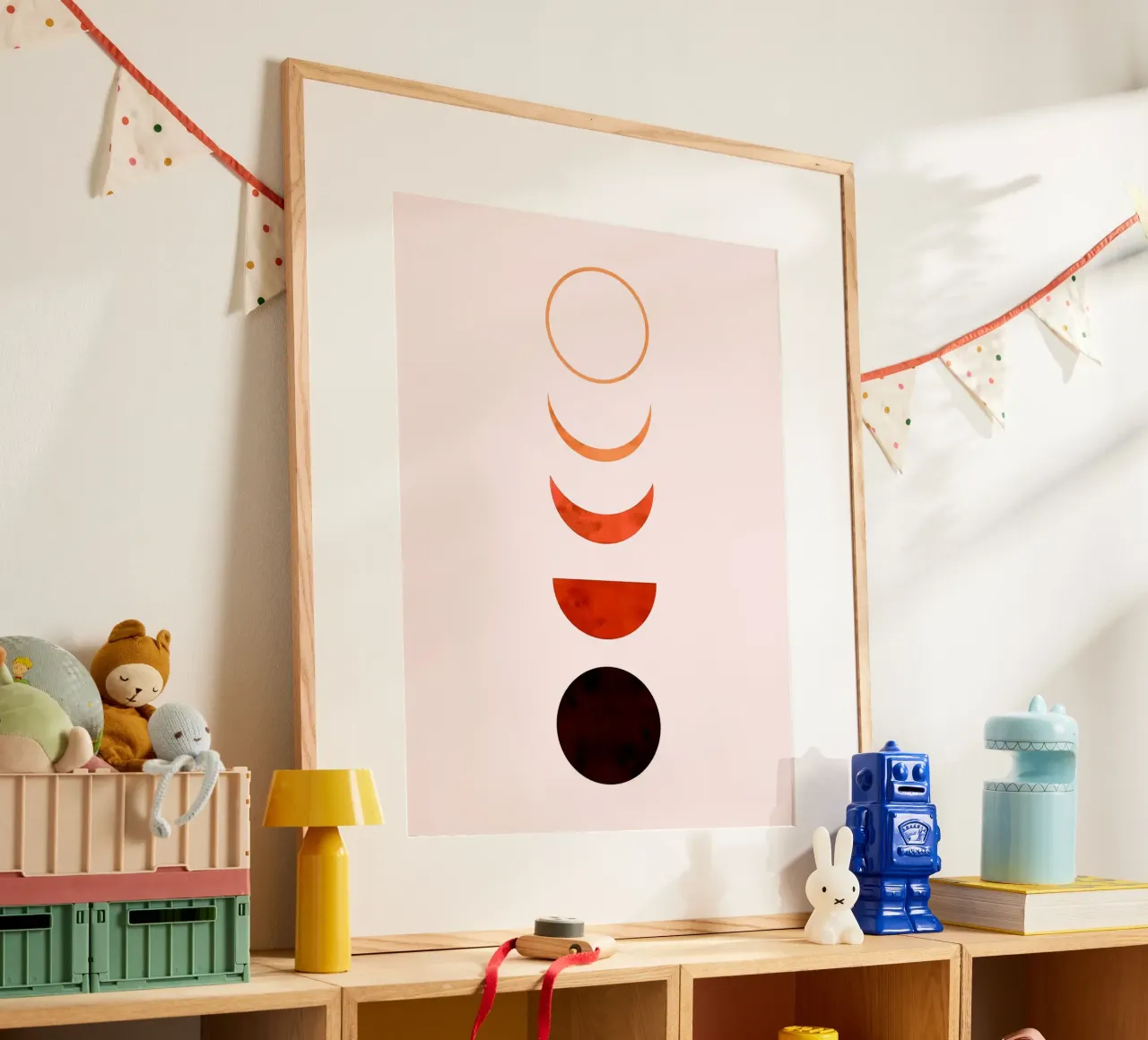 Linee minimaliste poster con telaio in alluminio da Rick Thompson