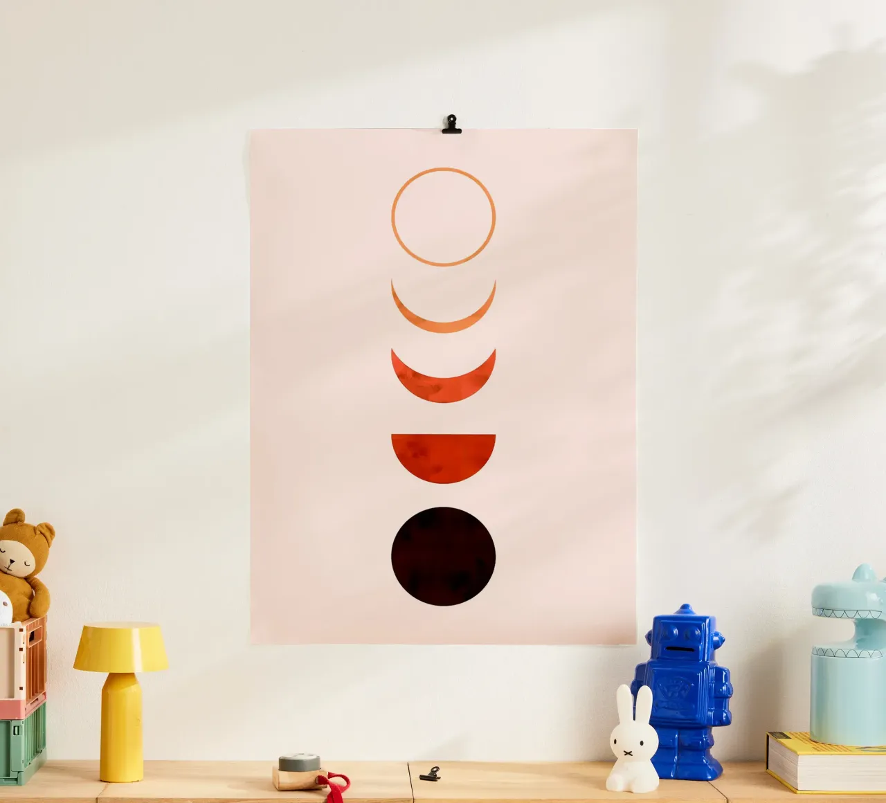 Linee minimaliste poster con telaio in alluminio da Rick Thompson