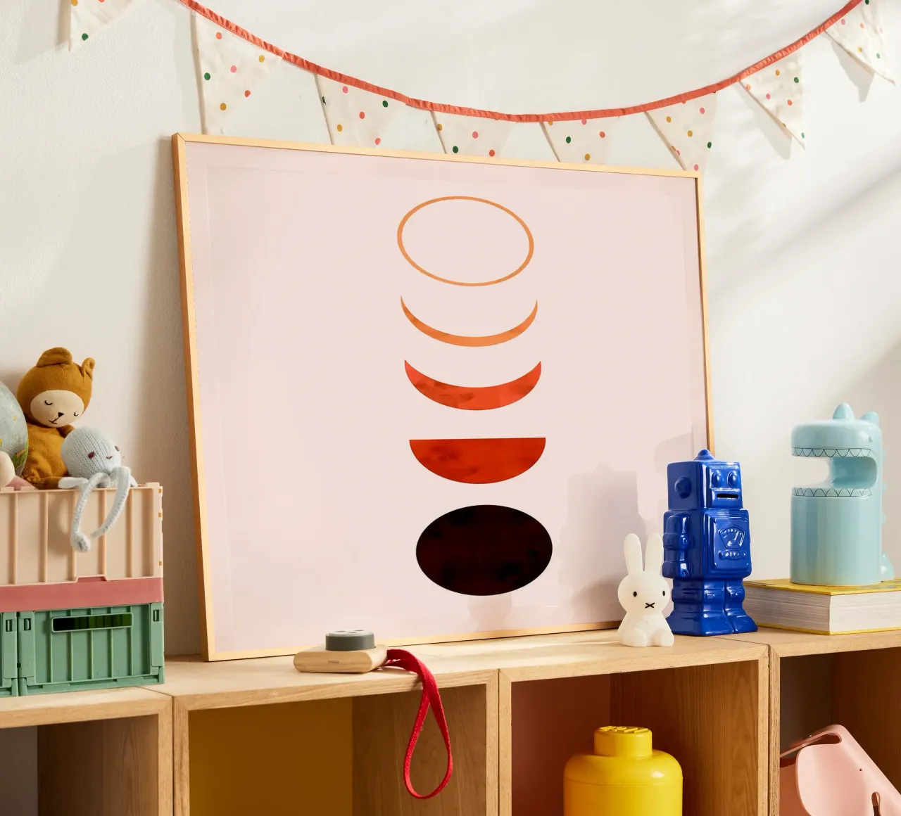 Linee minimaliste poster con telaio in alluminio da Rick Thompson
